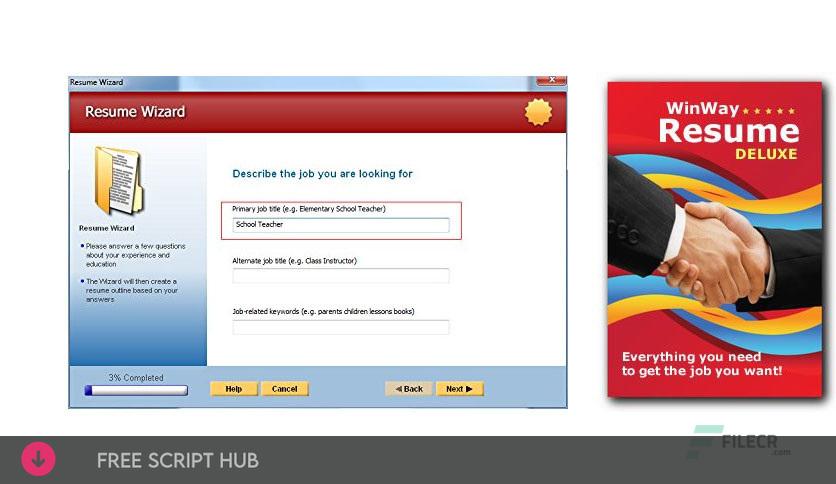 WinWay Resume Deluxe 14.00.018 Free Download