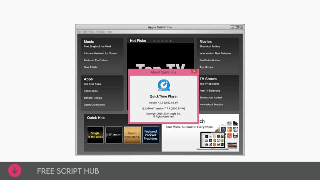 QuickTime Player Pro 7.7.9 Full Version Free Download  {Crack + Patch}