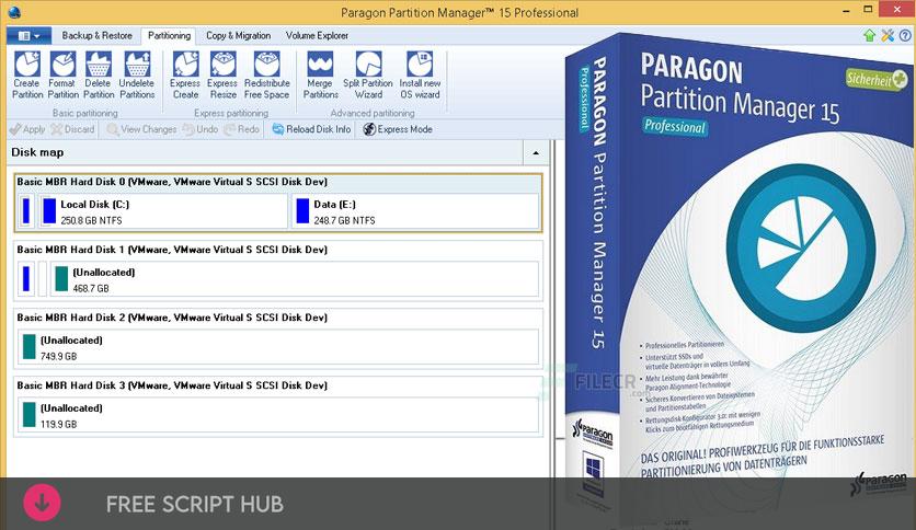 Paragon Partition Manager 15 Professional 10.1.25.779 + WinPE Download  {Crack + Patch}