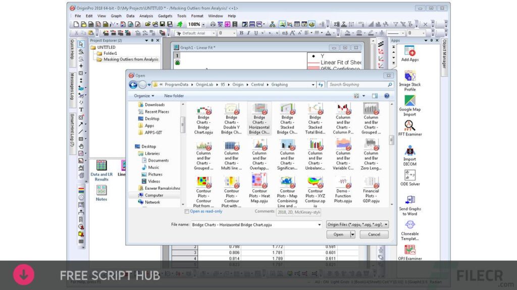 OriginPro 2022 v.9.9.0.225 (SR1) Free Download  {Crack + Patch}