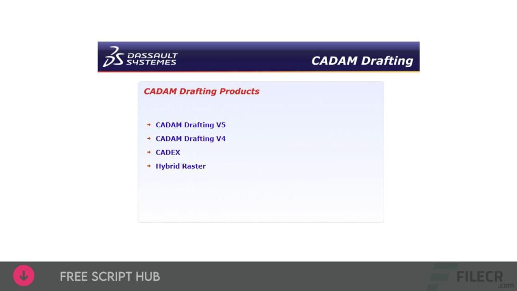 DS CADAM Drafting V5-6R2018 SP3 Free Download  {Crack + Patch}