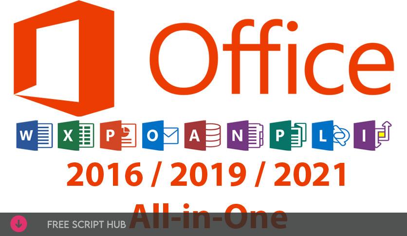 Microsoft Office 2016 / 2019 / 2021 Pro Plus  {Crack + Patch}