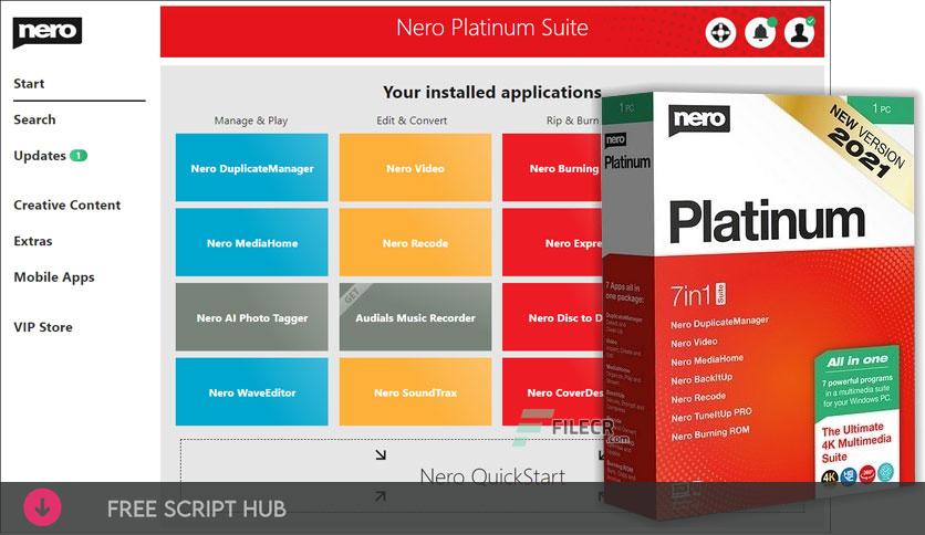 Nero Platinum Suite 2021 v23.0.1010 + Content Packs