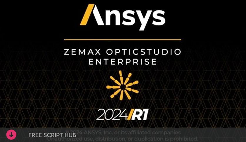 ANSYS Zemax OpticStudio 2024 R1.00 Free Download  - For Windows