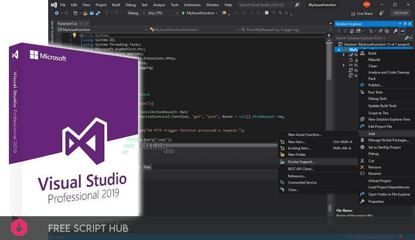 Microsoft Visual Studio 2019 v16.11.22 Free Download  - For Windows