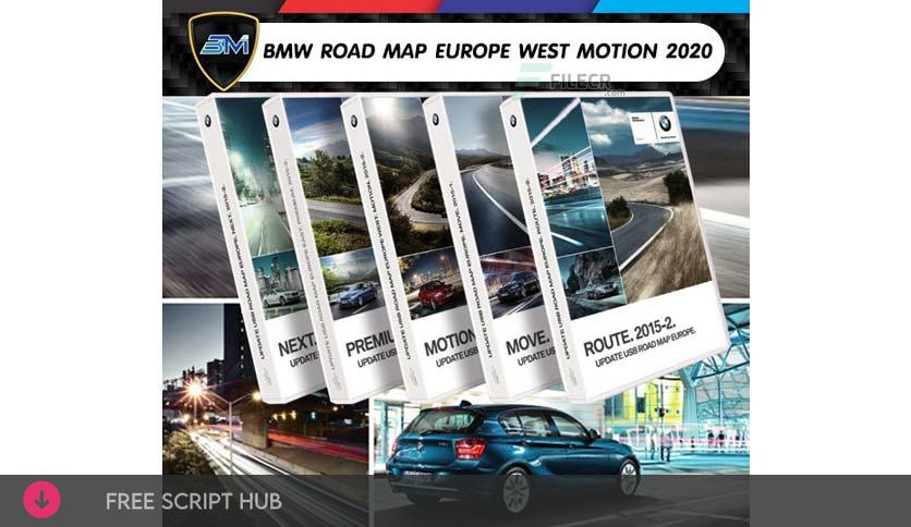 BMW Road Map Europe West Motion 2020