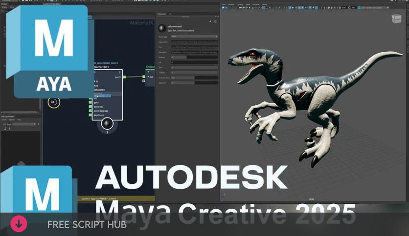 Autodesk Maya Creative 2025 Free Download  - For Windows