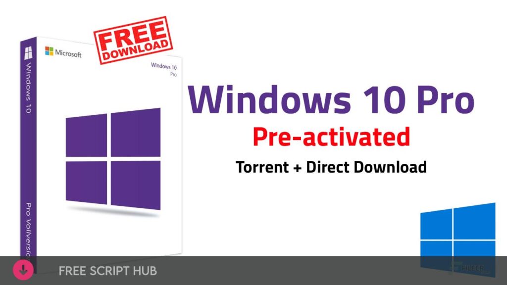 Windows 10 Professional 2024 Latest Download Preactivated  - For Windows