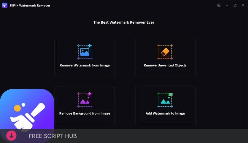 FliFlik Watermark Remover Download (Latest 2024)  - For Windows