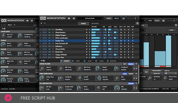 Free Download: UVI – Workstation v3.1.15 (Incl. Emulator) SAL, VSTi, VST3i, AAX x64 [Windows]