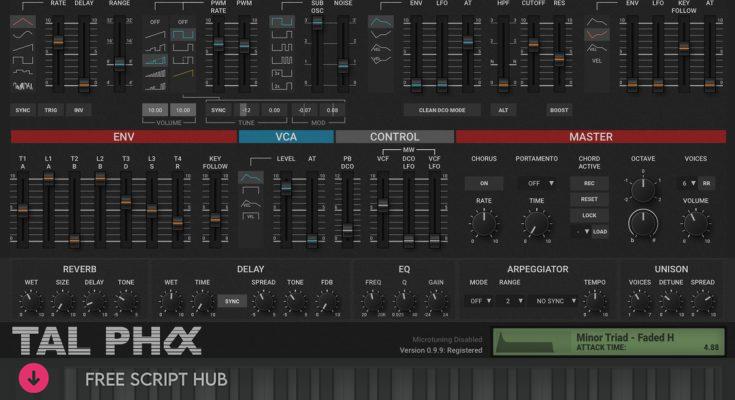 Free Download: Togu Audio Line – TAL-Pha 1.1.8 VSTi, VSTi3, AAX, AU x64 [Windows]