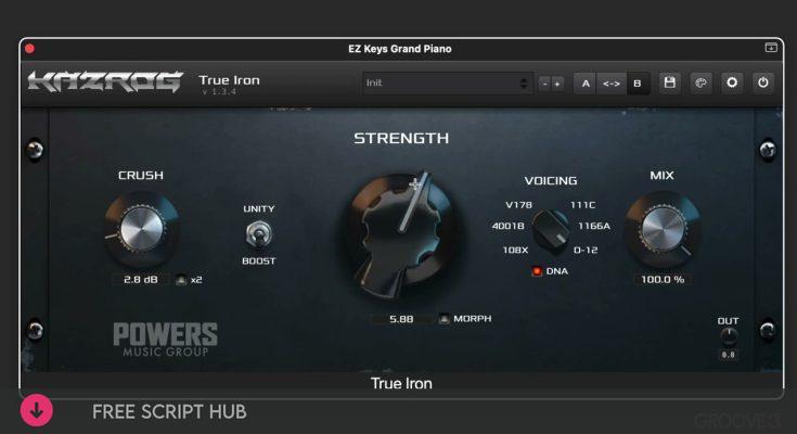 Free Download: Kazrog – true iron v1.4.2 VST, VST3, AAX x64 [Windows]