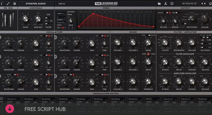 Free Download: Synapse Audio – The Legend HZ v2.0.0 VSTi, VST3i, AAX x64 [Windows]