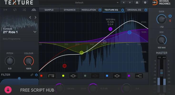 Free Download: Devious Machines – Texture 1.8.15 VST, VST3, AAX x64-Mixing [Windows]