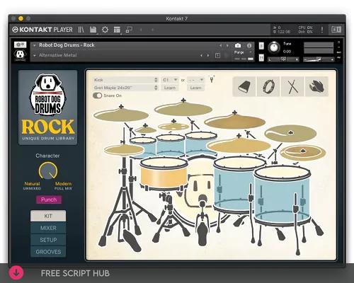 Free Download: Robot Dog Drums – Rock v1.0.0 (KONTAKT) [Windows]