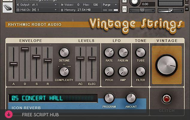 Free Download: Rhythmic Robot Audio – Vintage Strings (KONTAKT) [Windows]