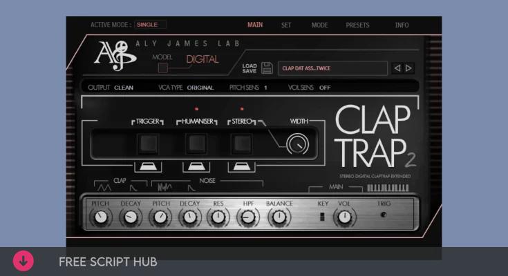 Free Download: Aly James Lab – CLapTrap v1.3.0 + VSDSX v2.3.0 VST3i x64-Drums [Windows]