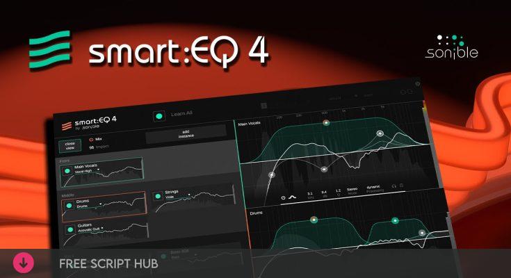 Free Download: Sonible – smartEQ 4 v1.0.0 VST, VST3, AAX x64-Mixing [Windows]