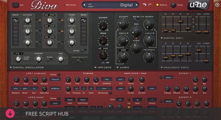 Free Download: Heckmann Audio – u-he Diva v1.4.7 VST, VST3, AAX, CLAP, AU WIN.OSX x86 x64 [Windows]