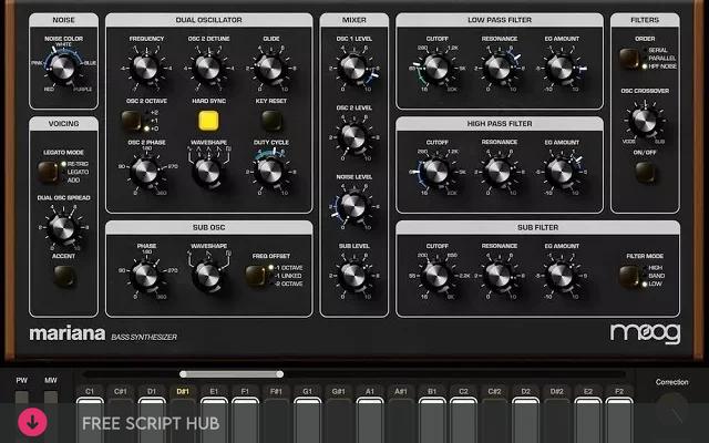 Free Download: Moog Music – Mariana v1.0.1 STANDALONE, VST3i x64-synthesizer [Windows]