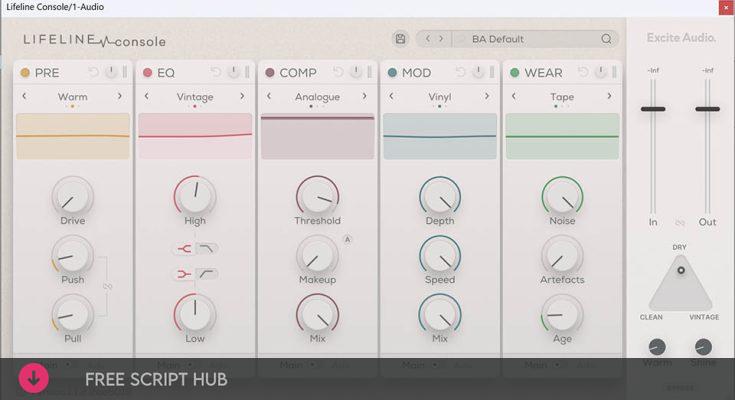 Free Download: Excite Audio – Lifeline Console v1.1.2.2 STANDALONE, VST3, VST2, AAX x86 x64  [Windows]