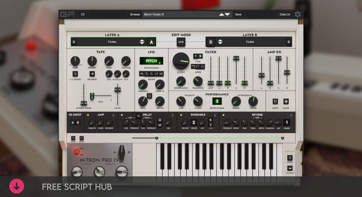 Free Download: GForce Software – M-Tron Pro IV v1.0.0 STANDALONE, VSTi, VST3i, AAX x64 [Windows]