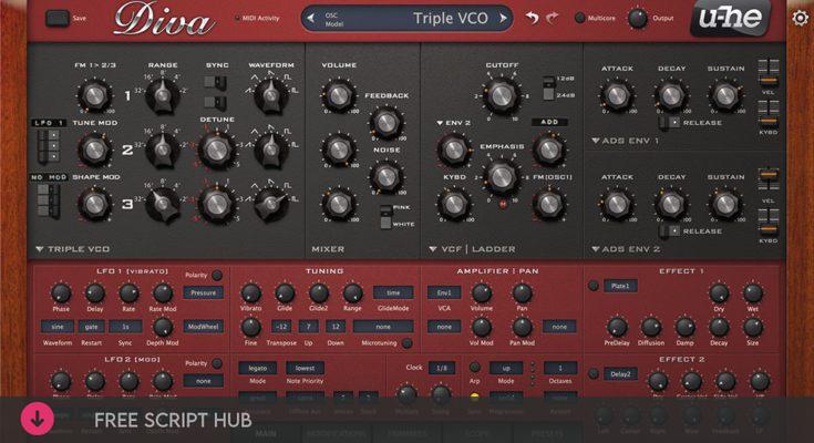 Free Download: Heckmann Audio – u-he Diva v1.4.6 VST, VST3, AAX, CLAP, AU WIN.OSX x86 x64 [Windows]