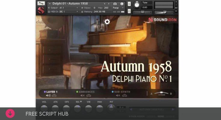 Free Download: Soundiron – Delphi Piano series vol.1 Autumn 1958 (KONTAKT) [Windows]