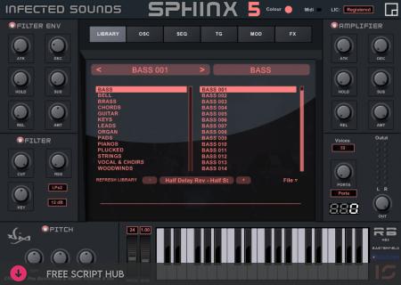 Free Download: Infected Sounds – Sphinx v5.0.0 VSTi, VST3i x86 x64 – rompler [Windows]