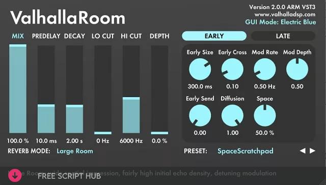 Free Download: Valhalla DSP – Valhalla Room v2.0.0.5 VST, VST3, AAX x64 [Windows]