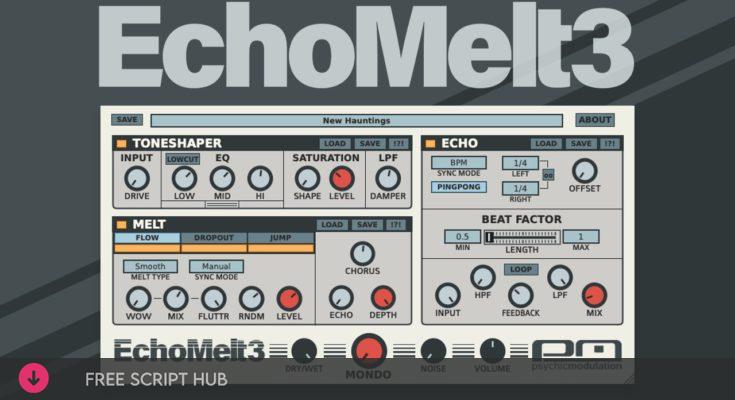 Free Download: Psychic Modulation – EchoMelt 3.2 VST3, AU WIN.OSX x86 x64 [Windows]