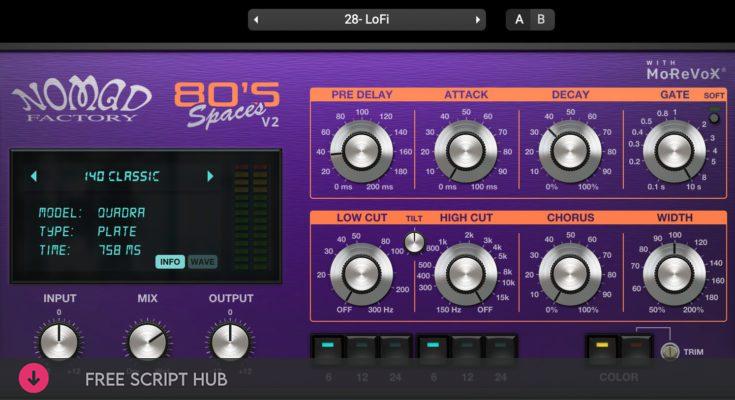 Free Download: Nomad Factory – 80s Spaces v2.1.0 VST, VST3, AAX x64 [Windows]