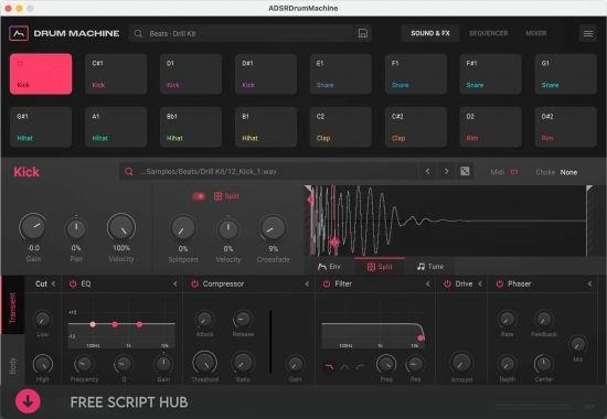 Free Download: ADSR Sounds – Drum Machine v1.1.4 STANDALONE, VSTi3 x64 [Windows]