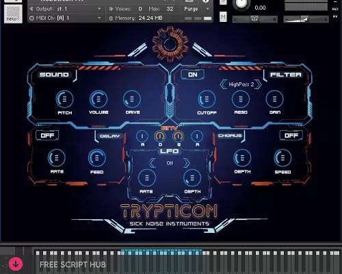 Free Download: Sick Noise Instruments – TRYPTICON (KONTAKT) [Windows]