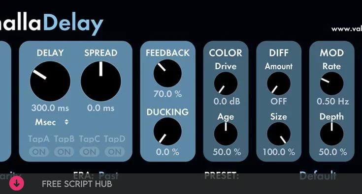 Free Download: ValhallaDSP – Valhalla Delay v2.5.0 VST, VST3, AAX x64 [Windows]