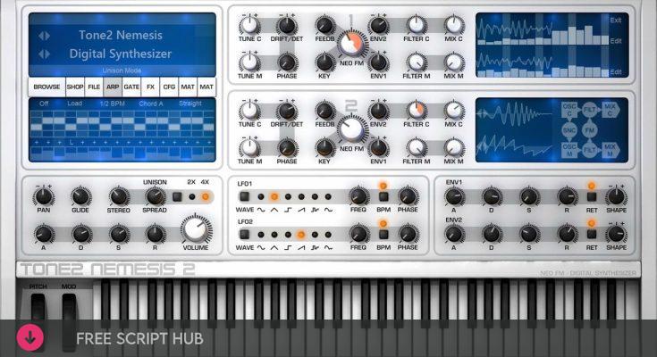 Free Download: Tone2 – Nemesis v2.4.0 STANDALONE, VSTi, VSTi3 x64 [Windows]