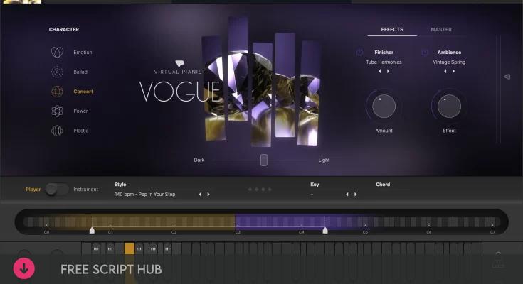 Free Download: uJAM – Virtual Pianist Vogue VSTi, AAX x64 [Windows]