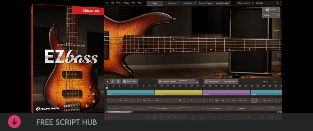 Free Download: Toontrack – EZbass 1.1.6 Update STANDALONE, VSTi, VSTi3, AAX x64 [Windows]