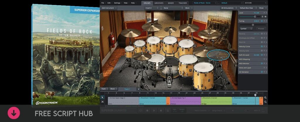 Free Download: Toontrack – Fields Of Rock SDX (SOUNDBANK) [Windows]