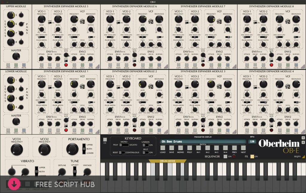 Free Download: GForce – Oberheim OB-E v2.1.1 EXE, VST, VST3, AAX WIN.OSX x64 [Windows]